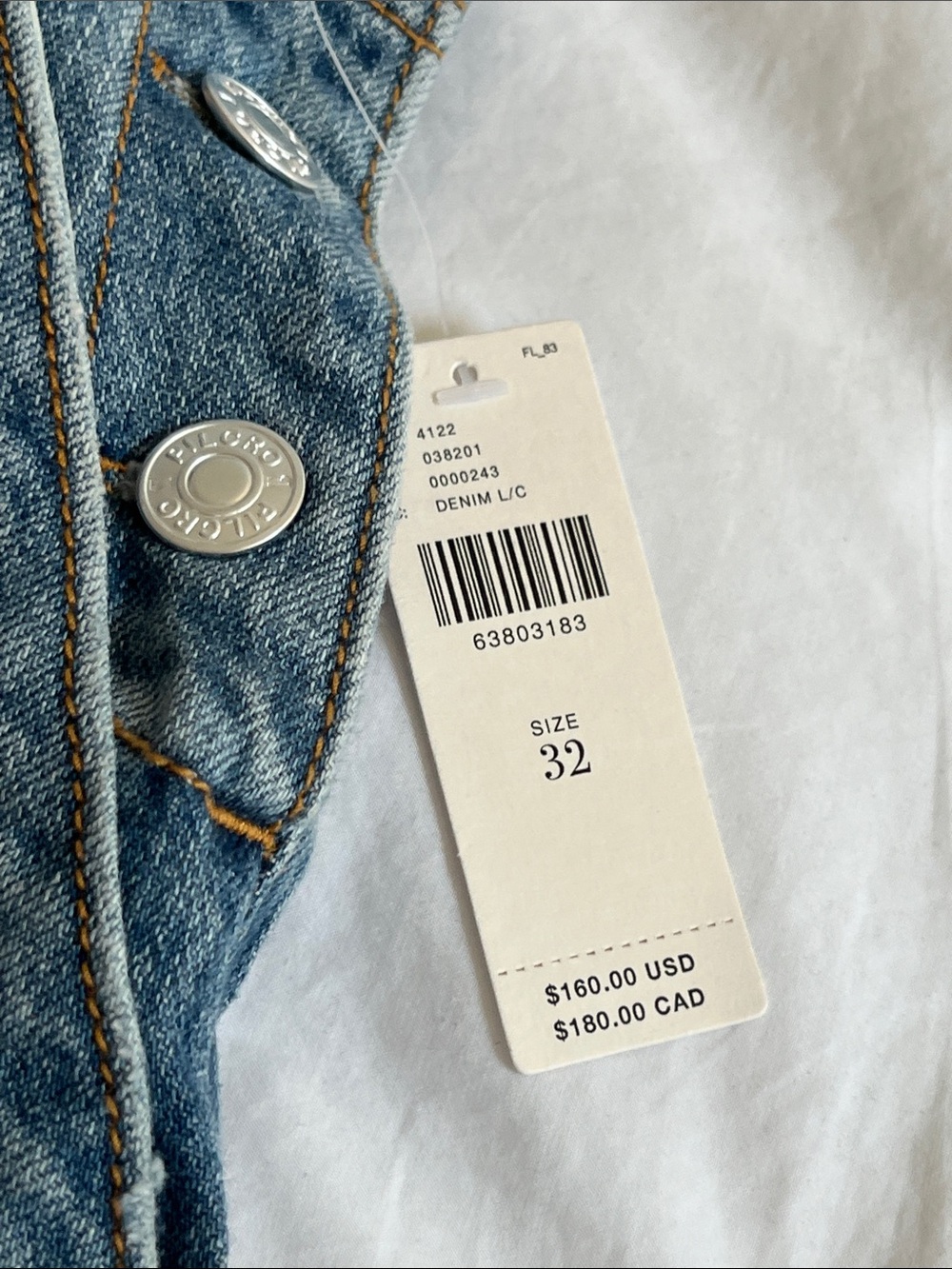 NWT Pilcro The Wanderer Denim Utility Overalls plus size 32 - Picture 6 of 16